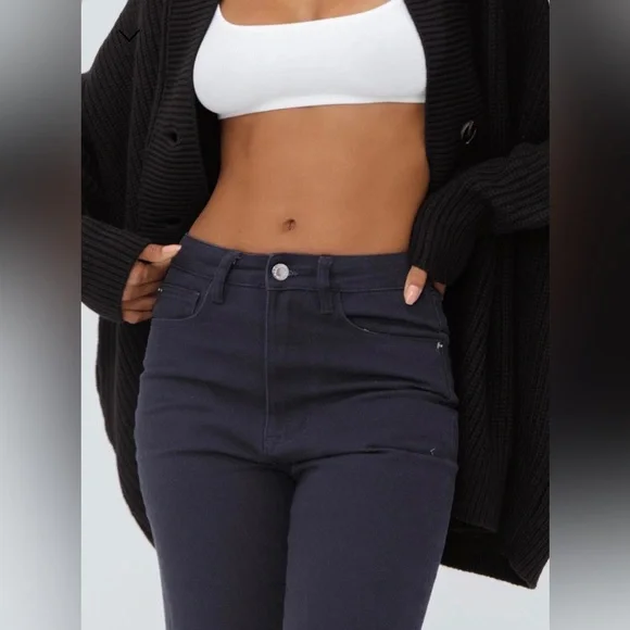 WeWoreWhat, High rise twill denim dad jeans. - Picture 4 of 11